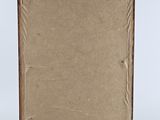 an empty canvas on a wooden easel with a piece of paper in it