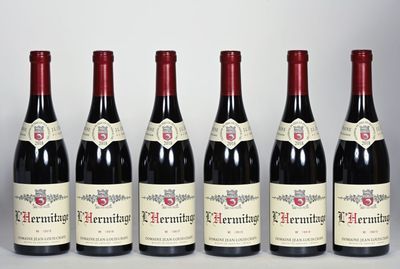 6 B L'HERMITAGE Rouge (carton d'origine) Domaine Jean-Louis …