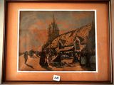 a picture of a painting hanging on a wall