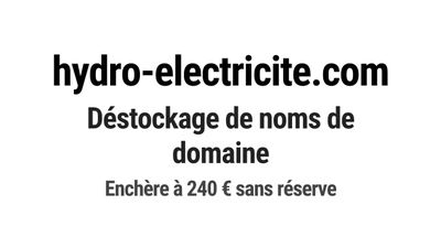 Nom de domaine hydro-electricite.