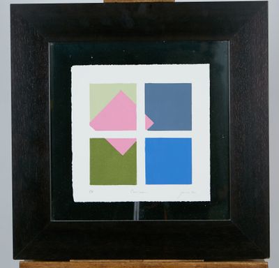 Philippe GARNIER (né en 1955) « Carré rose » Lithographie ép…