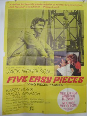 « Five Easy Pieces » - Affiche de cinéma 11 x 17 - Style A