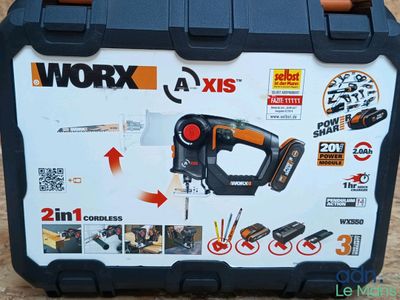 a black and orange box with tools inside of it