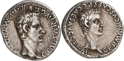 a silver coin with an image of a man on it