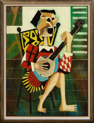 Roland Chanco (1914-2017) L'Aubade 1974 Huile sur toile sign…