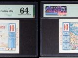 deux billets de banque sur lesquels figure l'image d'une femme