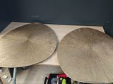 two drums that are sitting on top of a table