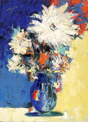 LORJOU Bernard, 1908-1986 Bouquet de fleurs blanches