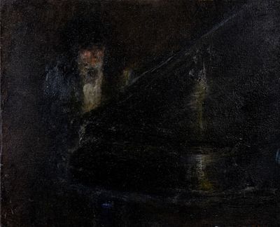 Hervé THIBAULT (né en 1944) Le pianiste - Photo 1