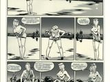 une image tirée d'une bande dessinée représentant une femme en maillot de bain et un homme en maillot de bain