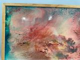 une photo d'une photo d'un tableau sur le mur