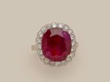 a ruby and diamond ring