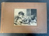 a picture of a dog and a cat in a picture frame