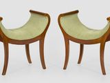 paire de chaises Art déco en noyer et revêtement vert, revêtement vert, revêtement vert, revêtement vert, revêtement vert, revêtement vert, revêtement vert, revêtement vert, revêtement vert