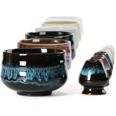 Lot d’un bol à matcha avec porte-fouet – Kit 2 Pièces - Reto…