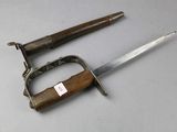 a knife and a knife holder on a table