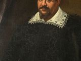 a painting of a man with a book in his hand
