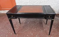 Table "à la Tronchin", en acajou noirci, sous main cuir et p… (photo 3)