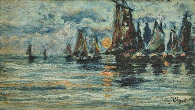 de nombreux bateaux qui naviguent sur l'eau