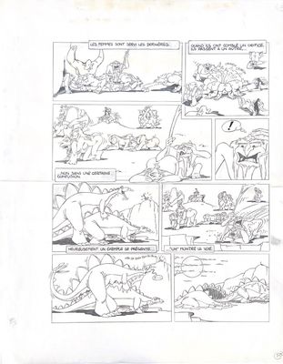 an image of a comic strip with a cartoon of a man riding a horse and a woman riding a horse