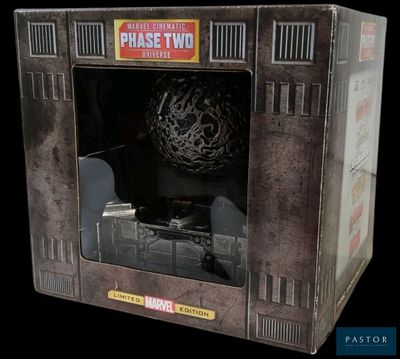 an image of a box with a model of a space station