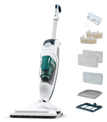 Rowenta Nettoyeur vapeur 2-en-1, Aspire et lave simultanémen…