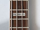 a close up of a guitar neck with the frets on it
