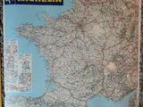 map of the region of michelin, france, with roads and major cities