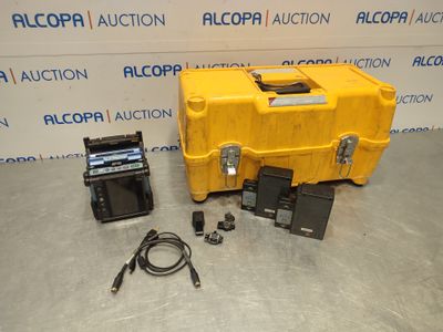 an image of a yellow case with a laptop and other equipment