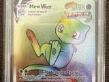 gros plan d'une carte pokemon dans un étui en plastique