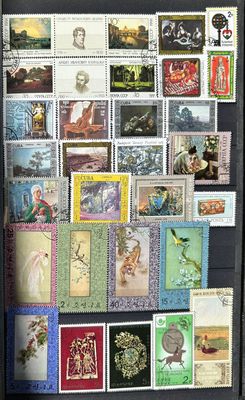 a picture of a picture of a fridge with stamps on it