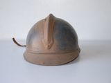 a helmet that is sitting on a table