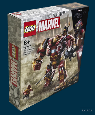 une boîte contenant une figurine Lego d'Iron Man