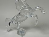 crystal figurine of a horse standing on its hind legs