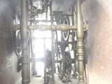 a picture of a clock that is inside of a building