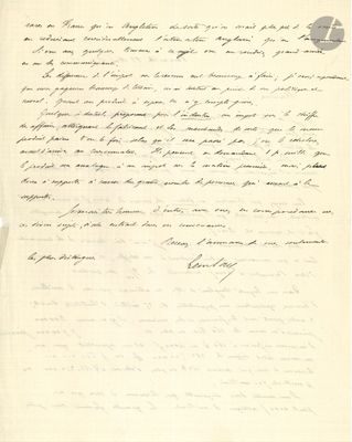 une photo en noir et blanc d'une lettre écrite à la main sur une feuille de papier