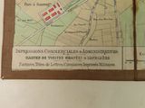a picture of a map of a town on a table