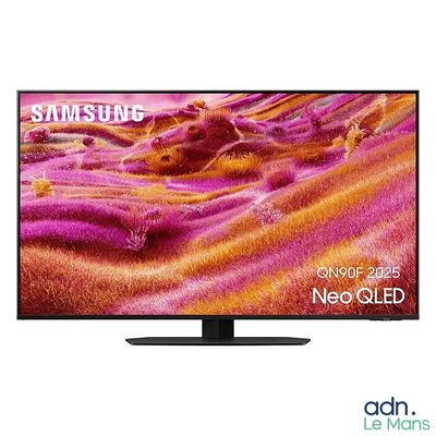the samsung smart tv is shown with the samsung logo on the screen