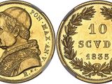 a gold coin with a portrait of a man on it
