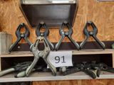 a lot of tools that are sitting on a shelf