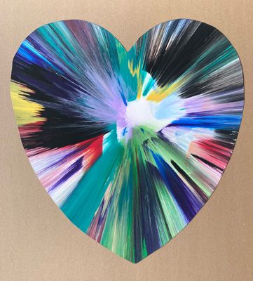 Damien HIRST (né en 1965) Heart Spin Painting, 2009