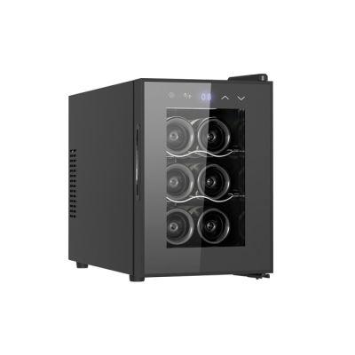 a close up of a wine cooler on a white background