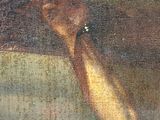 an image of a painting of a person holding a cross
