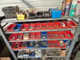 many different types of tools on the shelf