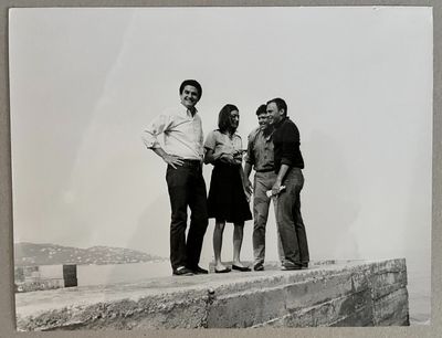 Photographe inconnu. Claude Lelouch, Anouk Aimée, Pierre Bar…