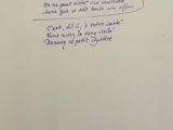 une feuille de papier sur laquelle on peut écrire