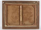 an old picture of a picture frame with a piece of paper in it