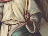 an image of a painting of an angel holding an umbrella