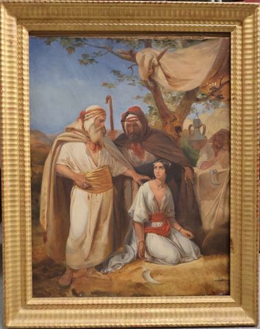 Ecole du 19ème « Scène Orientaliste ». Huile sur toile. Non signé...