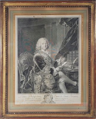 D'après Louis TOCQUÉ, gravée par Géo WILL en 1761 